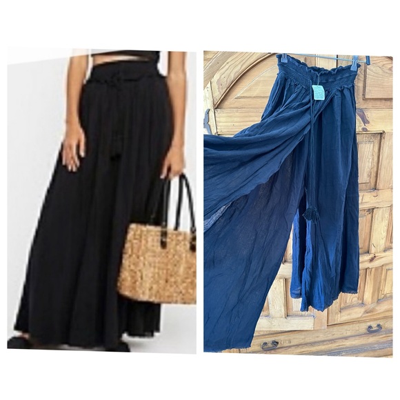 Free People Wide Leg Pant/ Skirt Overlay NWT - Picture 1 of 12